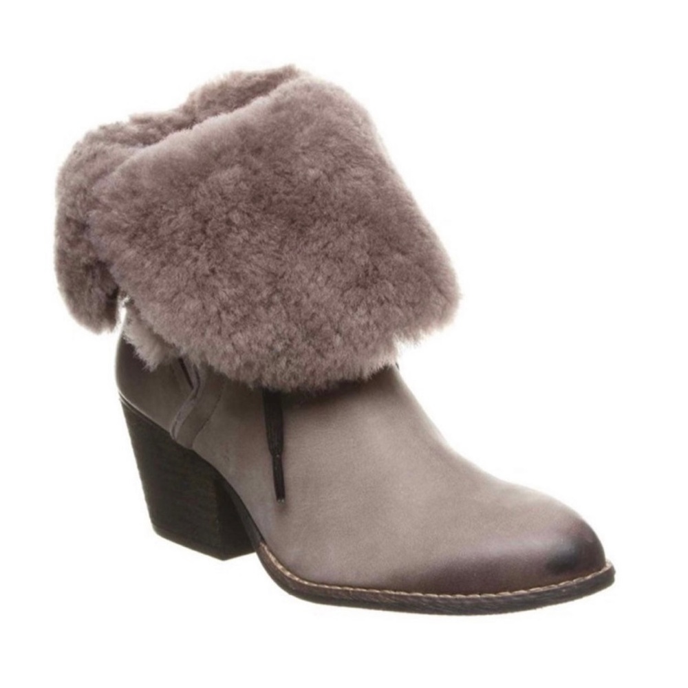 Luxe de Leon real leather Sherpa boots